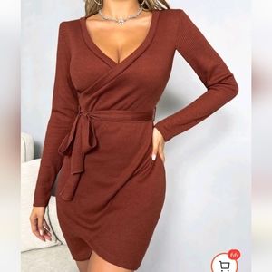 SHEIN belted dress